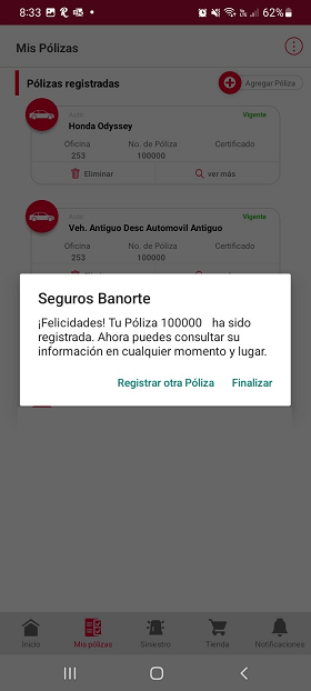 Cómo terminar el registro