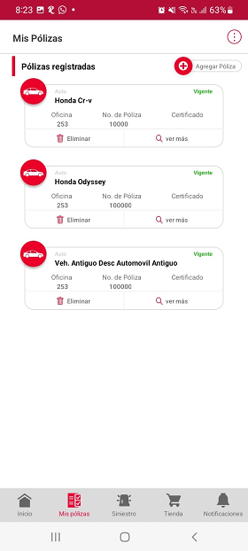 Mis Pólizas en la App Seguros Banorte