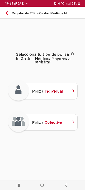 Cómo seleccionar tu tipo de póliza de Gastos Médicos a registrar